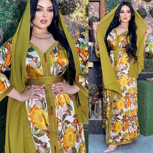 Abbigliamento etnico Raso Abaya Dubai Musulmano Abito lungo Hijab Caftano Abaya Abito da donna Abito Jalabiya Femme Islam Turchia Bangladesh Musulmane