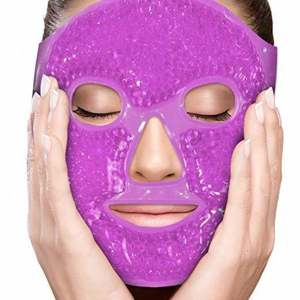 Dispositivi per la cura del viso Ice Gel Eye Face Mask Terapia del freddo Maschera per dormire per emicrania Mal di testa Dolore sinusale Occhi gonfi Occhiaie Strumento per la cura della pelle 230615