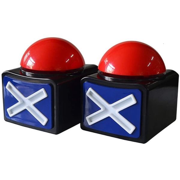 ElectricRC Animaux 2PCS Jeu Réponse Buzzer Alarme Bouton de Lecture Sonore avec Lumière Trivia Quiz Got Talent Jouets 230616