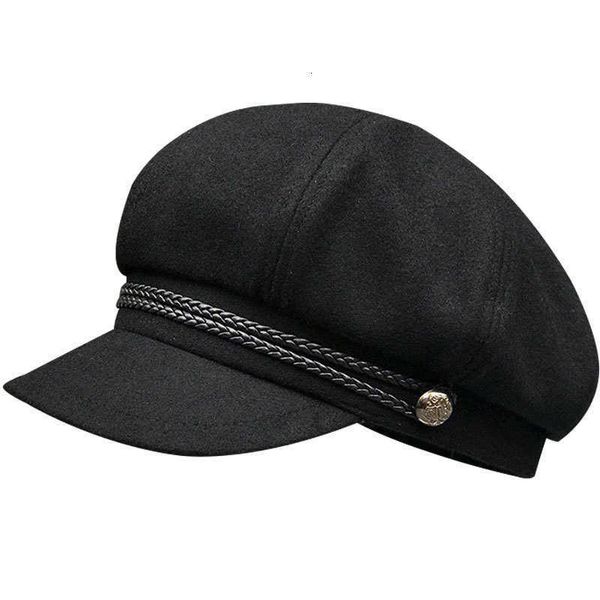 Beralar Yetişkin Kış Büyük Boyut Yün Sekizgen Şapka Erkekler Takıldı Beret Kapağı Kız Moda Feel Newsboy Şapkaları 54cm 56cm 575cm 59cm 61cm 62cm Z0616