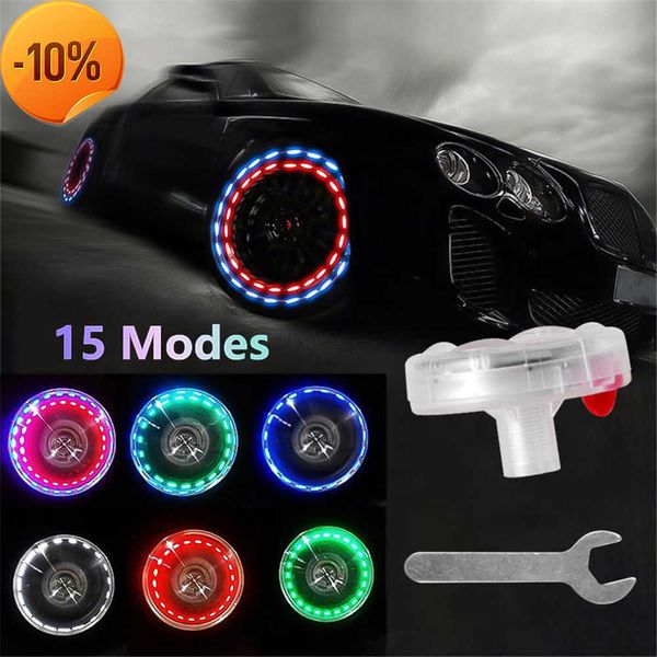 Neue 2 stücke Auto Reifen Rad Lichter Auto Rad Reifen Luft Ventil Hub Lampe Kappe Licht Mit Bewegungs Sensoren Bunte LED Reifen Licht Gas Düse