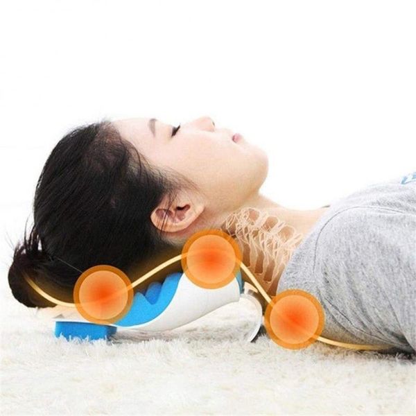 Pillow Neck Shoulder Stretcher Relaxer Cervical Chiropractic Traction Device Massage For Pain Relief Spiner Home PillowPillow