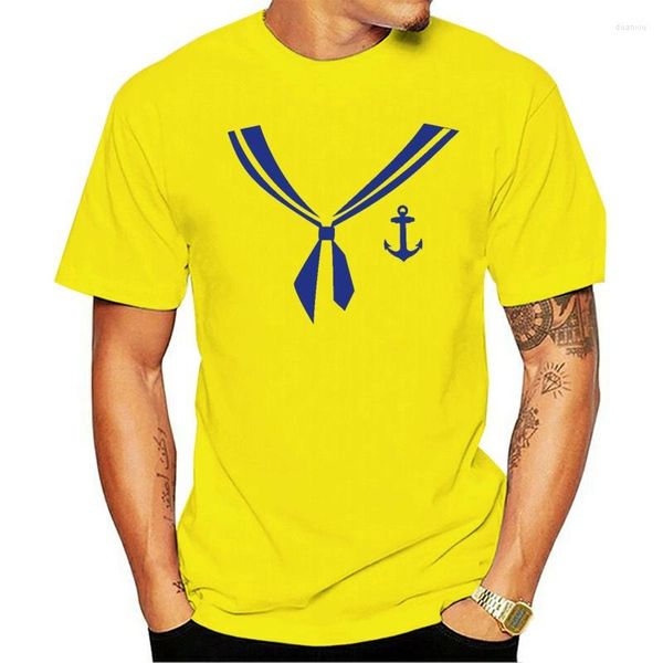 Camiseta Masculina Lazer T-shirt com decote em O Est Feminino Divertido % Para Homme Novidade Marinheiro