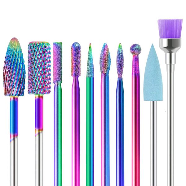 Nagel-Maniküre-Set, 10-in-1-Nagelbohrer-Sets, elektrisches Nagelbohrer-Set, 832 cm, Wolframkarbid-Nagelfeilen, Maniküre- und Pediküre-Set, Heimgebrauch im Salon, 230615