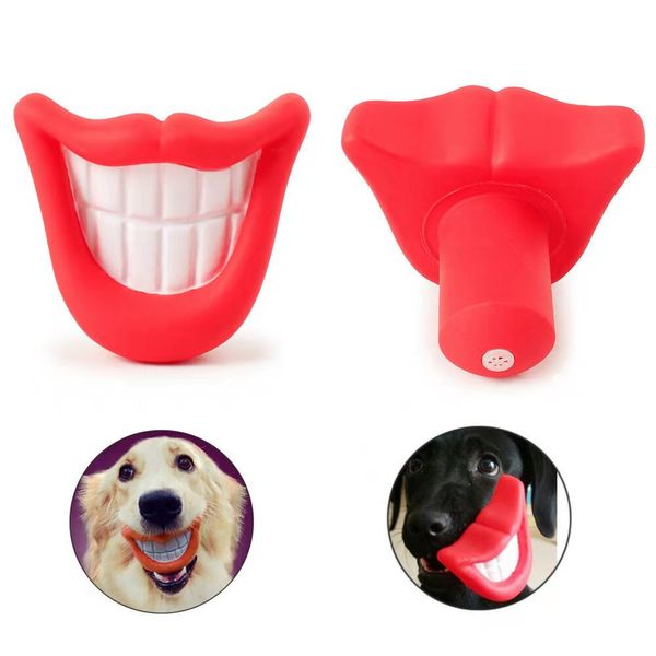 1 pçs Brinquedos para cães de estimação para cães pequenos e grandes Gatos Boca grande Brinquedos engraçados para animais de estimação Squeak Brinquedos criativos para cachorro mastigar Brinquedos de plástico Suprimentos para cães