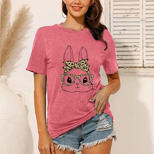 Frauen T Shirts Sommer Ostern Druck Frauen Plus Größe Baumwolle Ropa De Mujer Weibliche Casual Streetwear Damen Kawaii Graphic Tee tops