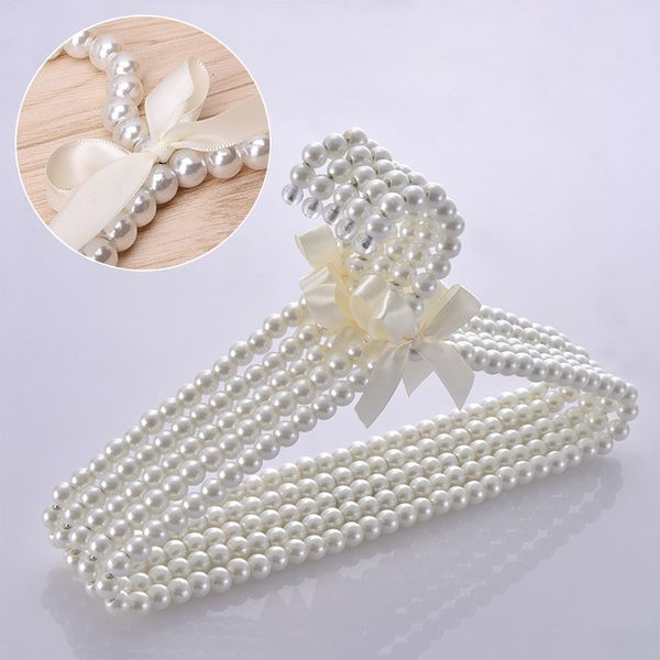 Kleiderbügel Racks 10 teile / los 40 cm Erwachsene Kunststoff Kleiderbügel Perle Für Wäscheklammern Prinzessin Wäscheklammern Hochzeitskleid 230615
