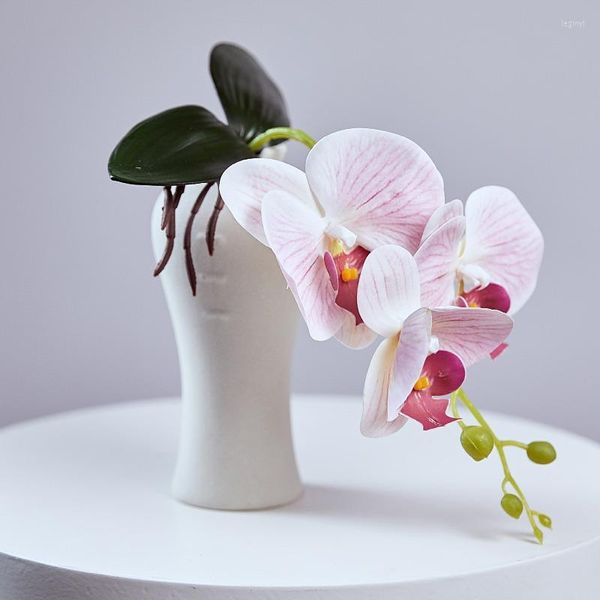 Dekorative Blumen, Orchidee, künstliche Blume, künstliche Schmetterlingsorchideen, Pflanze und für Hochzeit, Tisch, Party, Garten, Zuhause, Büro, Innendekoration