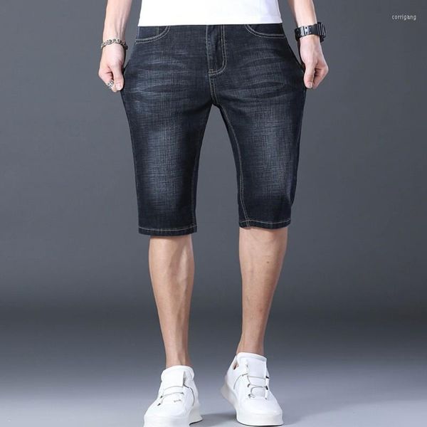 Мужские джинсы 2023 летние мужские джинсовые шорты повседневные тонкие прямые шорты с коротки