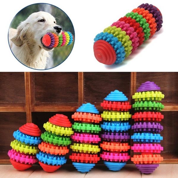 New Durable Rubber Pet Dog Puppy Cat Dentizione dentale Denti sani Gengive Giocattolo da masticare Roba per cani Giocattoli per cani per cani di grossa taglia Jouet Chat