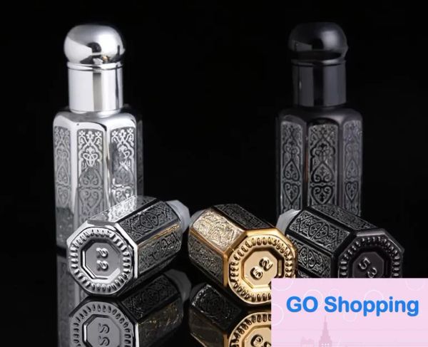 3ML/6ML/12ML Qualidade Revestido a Laser Conta-gotas de Perfume Frasco de Óleo Essencial Moda Simples 120 PÇS/LOTE