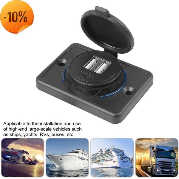 Nouveau chargeur USB modifié pour voiture avec ouverture LED DC5V3.1A double prise de chargeur de port USB pour l'alimentation électrique de votre tablette de téléphone