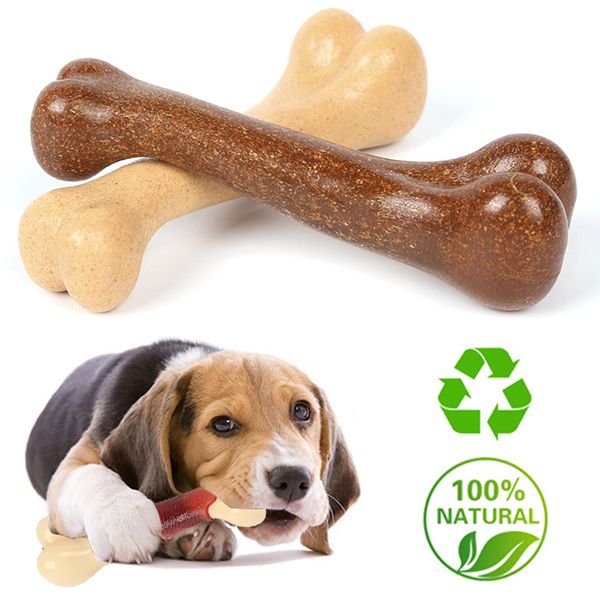 Knochen-Hundespielzeug mit Rindfleischgeschmack für kleine große Hunde, ungiftig, bissfest, Welpenspielzeug, Kauspielzeug für Haustiere, Zahnreinigungsspielzeug, Haustierprodukte