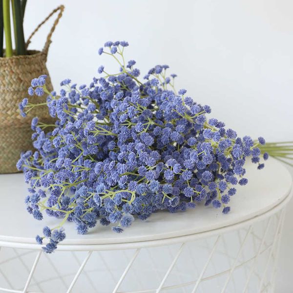 Getrocknete Blumen Simulation Dreizack Gypsophila Künstliche Pflanzen Gefälschte Dekoration Hochzeit Blumensträuße Wohnzimmer Dekor Billig