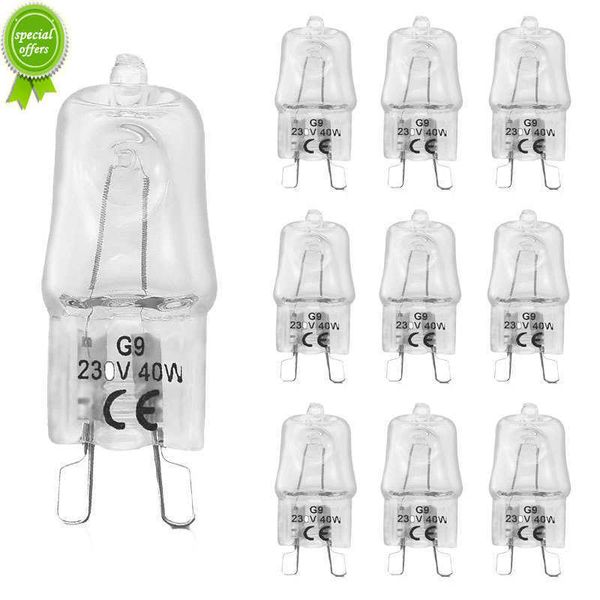 Novas Lâmpadas G9 Eco Halógenas G9 220 - 230V 40W Cápsula Lâmpadas LED Lâmpadas de Contas Inseridas Lâmpada de Cristal Lâmpada Halógena 3000K (Branco Quente)