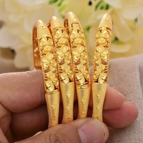 Бангл африканские модные браслеты для женщин ювелирные изделия Итальянские золотые браслеты Свадебная вечеринка в Дубай