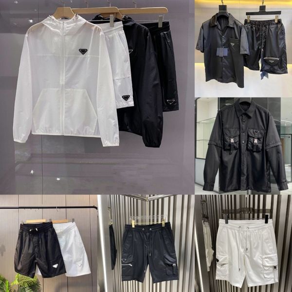 Herren-Trainingsanzüge, Designer-Luxus-Anzug, Mantel, Mode mit Nylonstoff, klassisches Buchstaben-Oberteil, Herren-Shorts, schnell trocknende Jacke, Trainingsanzug, T-Shirt, Sweatshirt, asiatische Größen