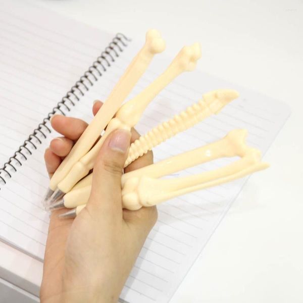 5 pçs/conjunto canetas de luxo ossos engraçados material escolar acessórios de escritório fofos artigos de papelaria canetas para escrever
