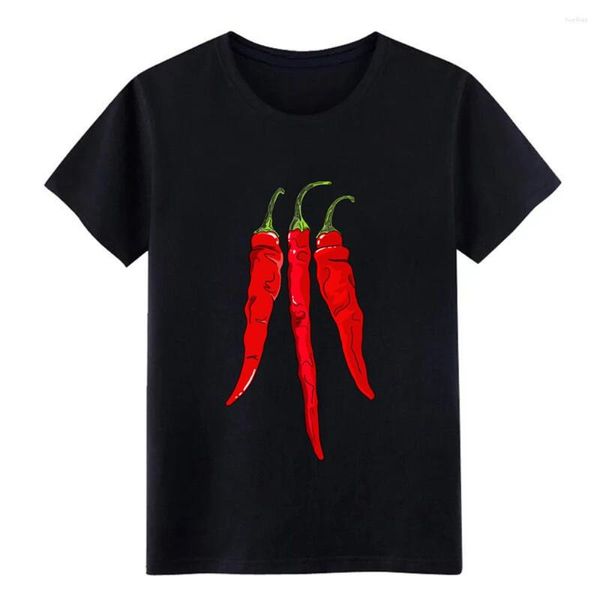 Мужские рубашки T Chile Chili Pepper Sauce Saipcy Spicy Food Paprika Рубашка персонализированная хлопка S-XXXL Homme Sunlight Basic Trend