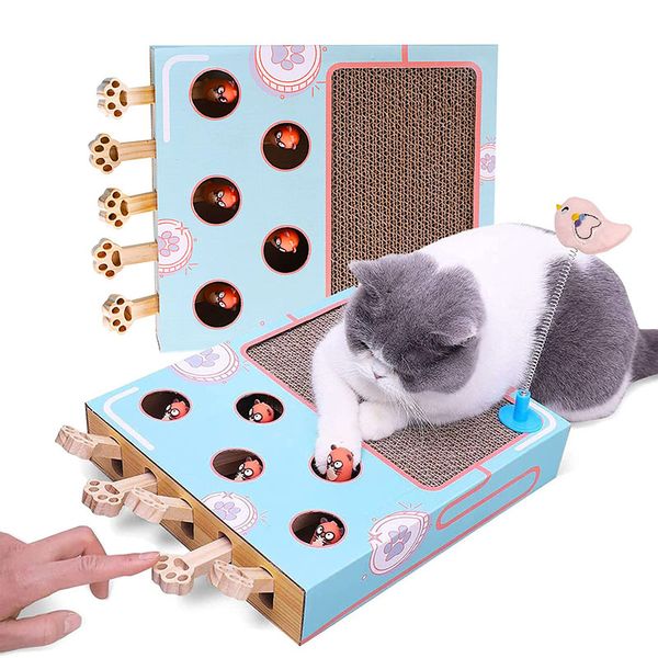 Интерактивная кошка хит -суслики кошачьи охота на игрушку с царапином мыши игра