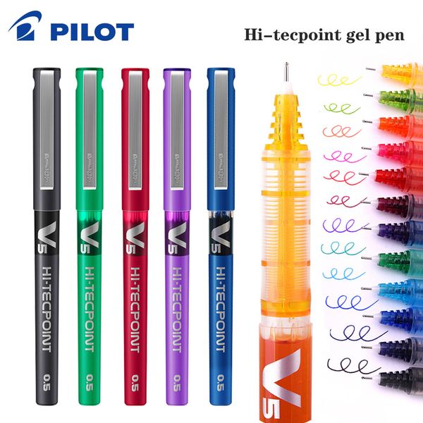 Gelstifte 4/6/12 Japan Pilot BX-V5 Gelstift Hi Tecpoint Gerade flüssige Farbtinte Niedliches Briefpapier 0,5 mm Signaturstift Schulbedarf 230615