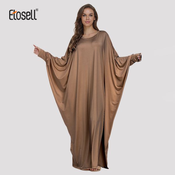 Roupas étnicas ETOSELL Abaya Muslim Dubai Turquia Islam Maxi Dress Kaftan African Dresses Abayas For Women Robe Longue 230616