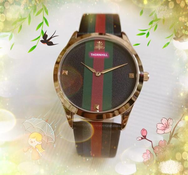 Popolare Top model Fashion Lady Orologi 38mm Casual tigre ape serpente scheletro donne orologio da polso oro rosa argento cinturino in pelle di nylon orologio femminile orologio regalo Montre homme