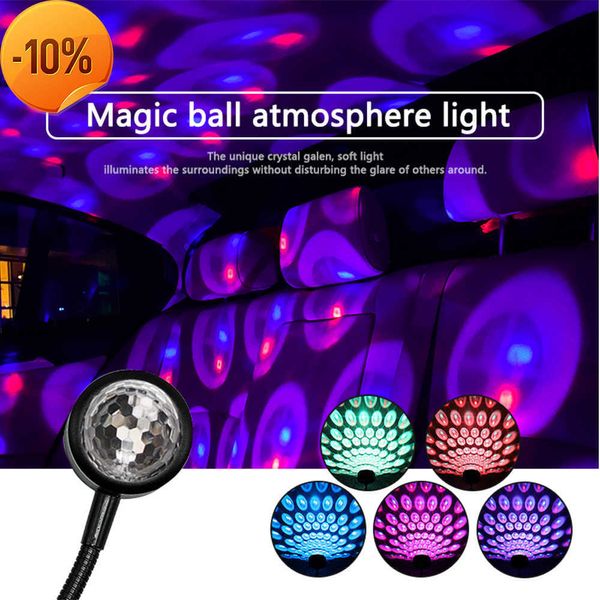 New Misic Control Lampada decorativa Mini Led Tetto per auto Star Night Light Proiettore Atmosphere Lamp Usb Auto Roof Room Plafoniera