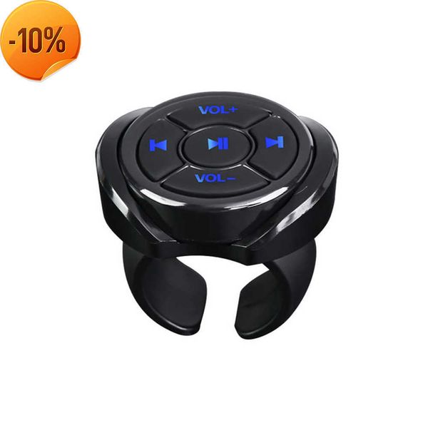 Nuovo Wireless Bluetooth 5.3 Remote Button Casco Auricolare Moto/Bici Manubrio Controller multimediale Controllo del volante dell'auto