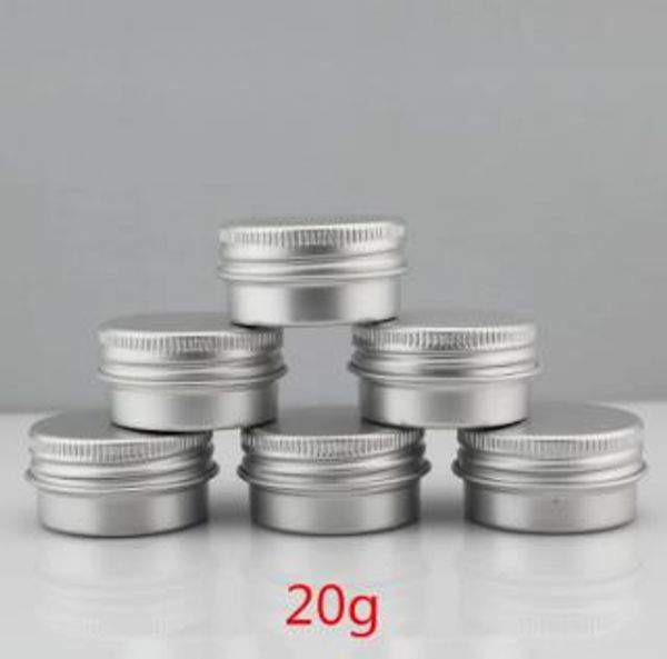 50pcs/lot 20g alüminyum kavanoz 20ml metal kozmetik ambalaj konteyneri profesyonel kozmetik konteyner basit