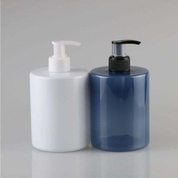 Hersteller liefern 500-ml-PET-Kunststoffflaschen links und rechts, Schalter, Pumpe, Lotion, Shampoo, Duschgel, Flaschen Urnmd