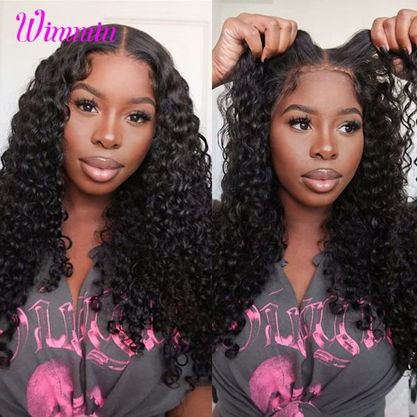 Lace Wigs 4x4 Lace Closure Wig Wear and Go Glueless Human Hair Wig Deep Wave Wigs Pre Cut Glueless Wig Human Hair Prêt à porter 230616