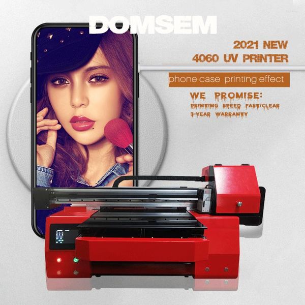 Máquina de impressão de impressora para caixa de telefone UV multicolorida A2 para cartão de visita 5040 grande