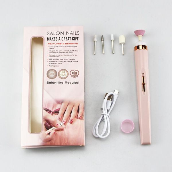 Newst Electric Nail Set Set Manicure Set 5 в 1 Электрическая маникюрная машина для ногтей.