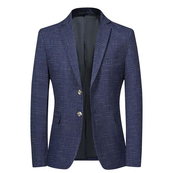 Abiti da uomo Blazer 2023 Marchio di fascia alta Boutique Fashion Blazer formale scozzese Abito da sposa da sposo Abito da cerimonia per feste Giacca a righe