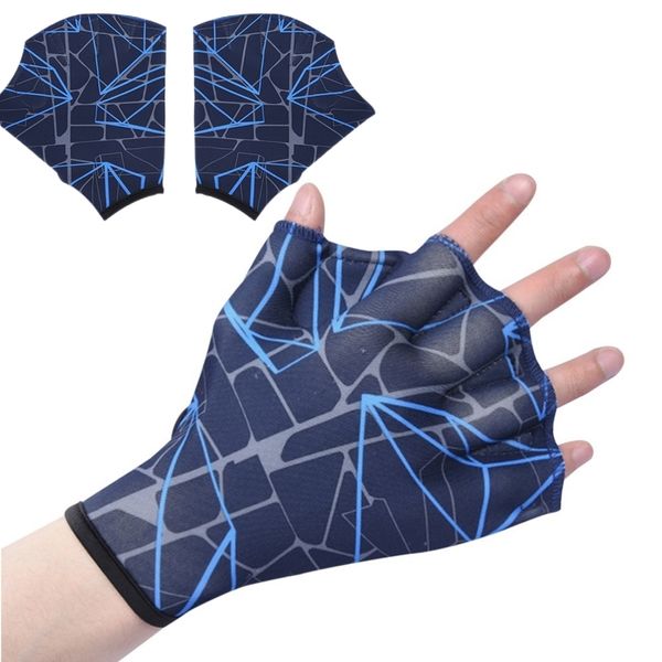 Beach Accessories 1 Pair Unisex Swimming Hand Fins Flippers Swim Finger Webbed Paddle Water Gloves for Upper Body Training Equipment 230616
