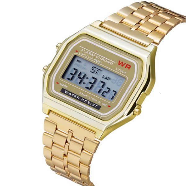 Orologi da donna Led Digital Life Orologio da polso al quarzo impermeabile Abito da polso dorato Orologio da donna da uomo Orologio da uomo Erkek Kol Saati 230615