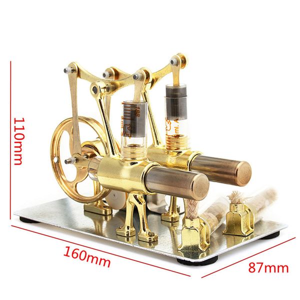 3D-Puzzles Balance Stirlingmotor Miniaturmodell Dampfkrafttechnologie Wissenschaftliches Experimentelles Spielzeug zur Stromerzeugung 230616