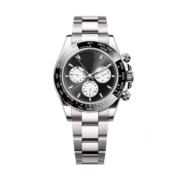 2023 Designer Mens Watch ST9 Acciaio Tutti i sub -redial che funzionano da 40 mm movimenti meccanici automatici Sapphire in vetro ceramica in ceramica Dhgate orologi Dhgate Daytonas Jason007