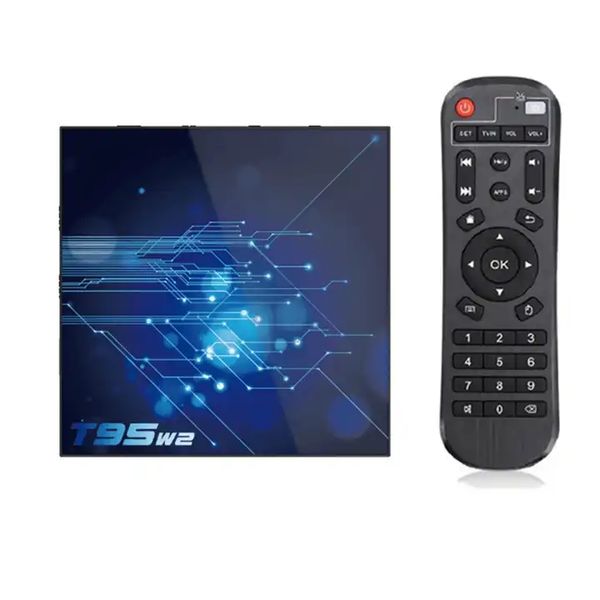 T95 W2 TV Kutusu Android11 ​​Amlogic S905W2 2G16G 4G 32G 64G H.265 3D AV1 BT 2.4G 5G WiFi 4K HDR Medya Oynatıcı Set Üst Kutu