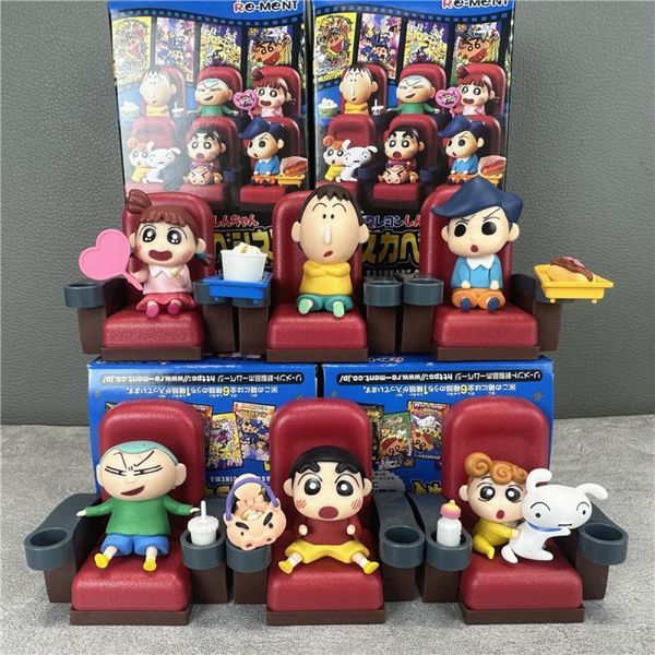 Figuras de brinquedo de ação Crayon Shin Chan Filme de desenho animado Brinquedo periférico Figura de anime Figura de cinema Decorações Estatuetas de ação Brinquedos japoneses Presentes fofos 230616