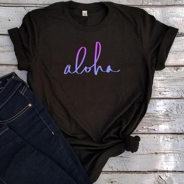 Camisetas masculinas Aloha Hawaii Gothic Tops Beach Vacation Women Tshirts Cartoon Graphic Tees Arrival 2023 Oversized L