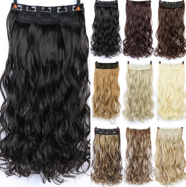 24 -дюймовые волосы для женщин, бесшовное невидимое удлинение волос, большие волнистые кудри, разнообразие доступных стилей, выберите свой любимый