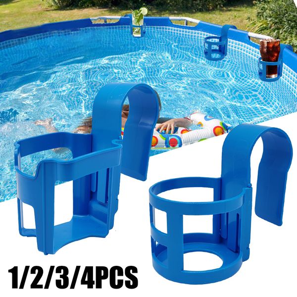 Tubos de flutuadores infláveis Inflação de ar Brinquedo Piscina Copo de água Suporte para pendurar Recipiente de plástico Gancho para Natação Bebidas Laterais Armazenamento de Cerveja Prateleira Multifuncional 230616