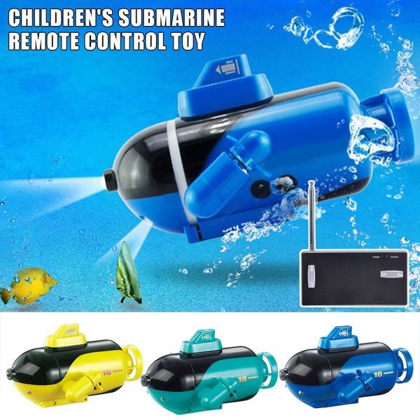 Barcos Elétricos RC Barco de Controle Remoto Mini Multifuncional Durável Rc Elétrico Brinquedo Modelo Submarino Brilhante para Tanques de Peixes 230616