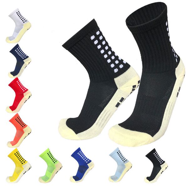 Sportsocken Outdoor Football Anti Slip Soccer Men Womens Sport Square Friction Film verdickter Handtuchboden 230617