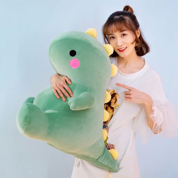 Animali di peluche ripieni 2550CM Giocattoli di dinosauro adorabili Super Soft Cartoon Animal Dino Dolls per bambini Baby Hug Doll Sleep Pillow Home Decor 230617