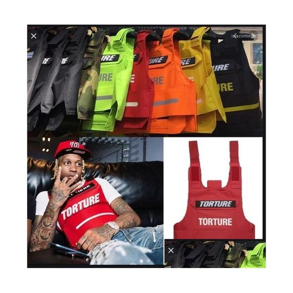 Herrenwesten Herrenweste 2022 Torture Tactical Teen Top Tank Männer Lil Durk Tops Tees Dancer Tyga Größe Drop Lieferung Bekleidung Kleidung Oute Dhzch