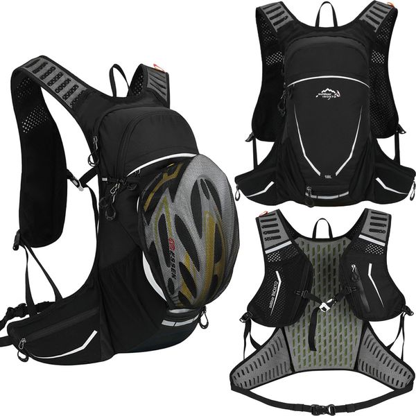 Borse laterali Borse 18L Sport all'aria aperta Ciclismo Corsa Borsa per l'acqua Stoccaggio Tasca per l'idratazione Zaino Ultraleggero Escursionismo Bicicletta Zaino per vescica Zaino 230616