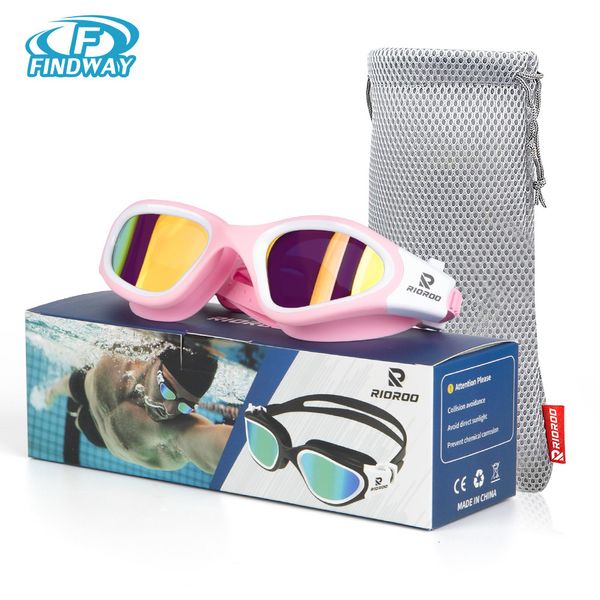 Gözlükler Yetişkinler Yüzme Gözlükleri Anti Sis için Profesyonel Polarize Yüzme Gözlükleri/Sızıntı Yok/Açık Geniş Görme/UV Koruma Havuzu Açık Su 230617